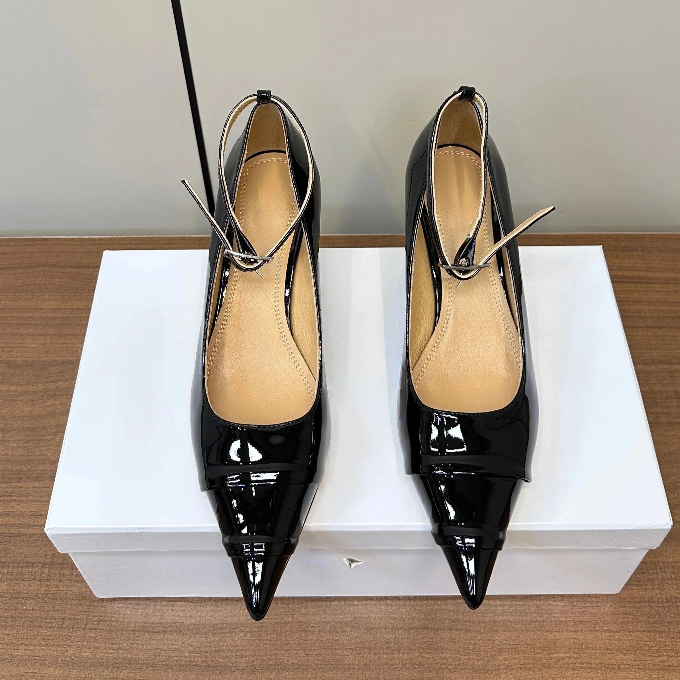 Ankle-Strap Mary Jane Flats